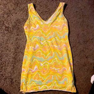 Yellow Comfy Rave Dress
